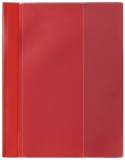 Sichthefter - A4 überbreit, transparenten Deckel, rot
