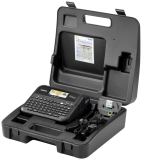 Beschriftungsgerät P-touch D610BT - Farbdisplay und USB-/Bluetooth-Schnittstelle, Hartschalenkoffer, schwarz