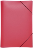 Gummizugmappe Lucy Basic - A3, rot, PP, 3 Einschlagklappen