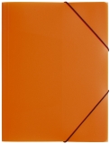 Gummizugmappe Lucy Colours - A4, PP, orange transluzent