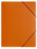 Gummizugmappe Lucy Colours - A3, PP, orange transluzent