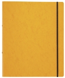 Ringbuch Pressspan - A4, 2-Ring, Ring-Ø 16mm, Gummizug, gelb