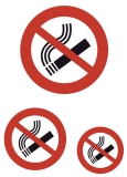 5736 Hinweisetiketten Nicht rauchen - wetterfest
