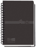 Telefonspiralbuch - A7, schwarz