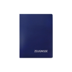 Zeugnismappe Basic - 20 Hüllen, blau