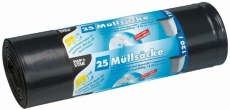 Müllsack - 120 Liter, schwarz, 25 Stück, LDPE