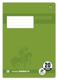 Heft PREMIUM LIN 20 - A4, 16 Blatt, 90 g/qm, blanko mit PREMIUM LIN ienblatt