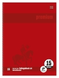 Collegeblock Premium LIN 15 - A4, 50 Blatt, 90 g/qm, Notenlineatu