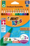 Buntstift Kids ECOlutions EVOLUTION Triangle - Kartonetui à 12 Farben sortiert