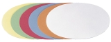 Moderationskarte - Oval, 190 x 110 mm, sortiert, 250 Stück