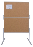 Moderationstafel PRO - 120 x 150 cm, Kork/Kork, klappbar