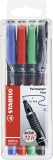 Folienstift - OHPen universal - permanent fein - 4er Pack - grün, rot, blau, schwarz