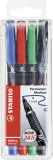 Folienstift - OHPen universal - permanent medium - 4er Pack - grün, rot, blau, schwarz
