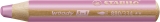 Buntstift, Wasserfarbe & Wachsmalkreide - woody 3 in 1 - Einzelstift - pink