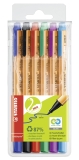 Umweltfreundlicher Filzschreiber - GREENpoint - 6er Pack - mit 6 verschiedenen Farben
