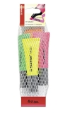 Textmarker - NEON - 4er Pack - gelb, grün, pink, orange