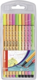 Fineliner & Filzstifte - point 88® + Pen 68 - 10er Pack - Neonfarben