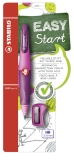 Ergonomischer Druck-Bleistift für Rechtshänder - EASYergo 3.15 in pink/lila - Einzelstift - inklusive 1 dicken Mine - Härtegrad HB & Spitzer
