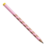 Ergonomischer Dreikant-Bleistift für Linkshänder - EASYgraph in pastellpink- Einzelstift - Härtegrad HB