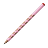 Ergonomischer Dreikant-Bleistift für Rechtshänder - EASYgraph in pastellpink - Einzelstift - Härtegrad HB