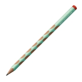 Ergonomischer Dreikant-Bleistift für Rechtshänder - EASYgraph in pastellgrün - Einzelstift - Härtegrad HB