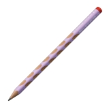 Ergonomischer Dreikant-Bleistift für Rechtshänder - EASYgraph in pastelllila - Einzelstift - Härtegrad HB