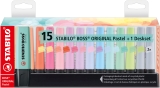 Textmarker - BOSS ORIGINAL Pastel - 15er Tischset - mit 14 verschiedenen Farben