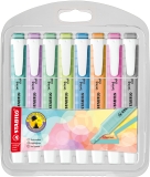 Textmarker swing® cool Pastel - Etui mit 8 Stiften, sortiert