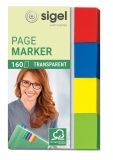 Page Marker Transparent - 50 x 20 mm, sortiert, 4x 40 Streifen