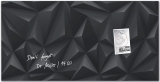 Glas-Magnettafel Artverum - 3D-Optik Black Diamond