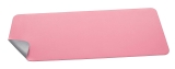 Schreibunterlage Lederimitat - 80 x 30 cm, einrollbar, doppelseitig nutzbar, rosa/silber