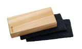 Holz-Board-Eraser Reinigungsschwamm - magnetisch, Holz beige, 130 x 60 mm