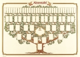 Schmuck-Ahnentafel Skizzierter Baum 6 Generationen, (BxH): 70x50 cm, 190g/qm