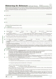 Mietvertrag für Wohnraum - Hamburger Fassung, 6 Seiten, gefalzt auf DIN A4