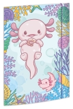 Gummizugmappe - A4, Axolotl
