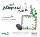 Mousepad - Block Lama - 240 x 220 mm, 30 Blatt Papier