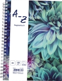 Notizbuch Blossom - A6, liniert, 48 Blatt, Register A-Z