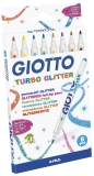 Faserschreiber Turbo Glitter - 8 Farben sortiert