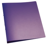 Ringbuch transparent - A4, 2-Ring, Ring-Ø 25 mm, violett-transparent