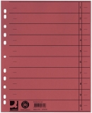 Trennblätter durchgefärbt - A4 Überbreite, rot, 100 Stück