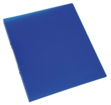 Ringbuch transparent - A4, 2-Ring, Ring-Ø 16 mm, blau-transparent