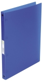 Ringbuch transparent - A4, 4-Ring, Ring-Ø 16 mm, blau-transparent