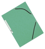 Eckspanner - Karton A4 mit Gummizug grün