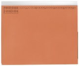 Kanzleihefter A gefalzt - Linksheftung (Behördenheftung), 1 Tasche, 1 Abheftvorrichtung, orange