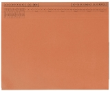 Kanzleihefter B ungefalzt - Rechtsheftung/Linksheftung, 1 Tasche, 1 Abheftvorrichtung, orange