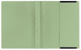 Kanzleihefter B ungefalzt - Rechtsheftung/Linksheftung, 1 Tasche, 2 Abheftvorrichtung, grün
