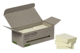 Haftnotizblock Recycling - gelb, 38 x 51 mm, 100 Blatt, 12er Box