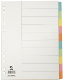 Farbregister - blanko, A4, Manila Karton, 10 Blatt + Deckblatt