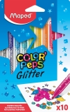 Faserschreiber ColorPeps Glitter - 10er Kartonetui