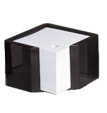Zettelbox - schwarz, gefüllt 600 Blatt 10 x 10 cm